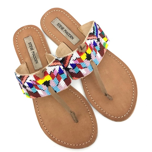 steve madden beaded sandals